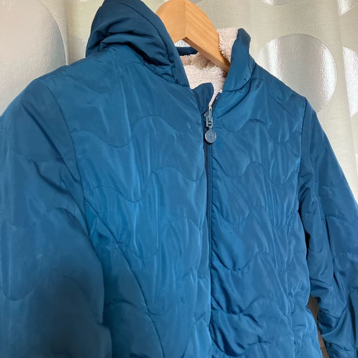 Blouson  fille bleu canard - photo numéro 7