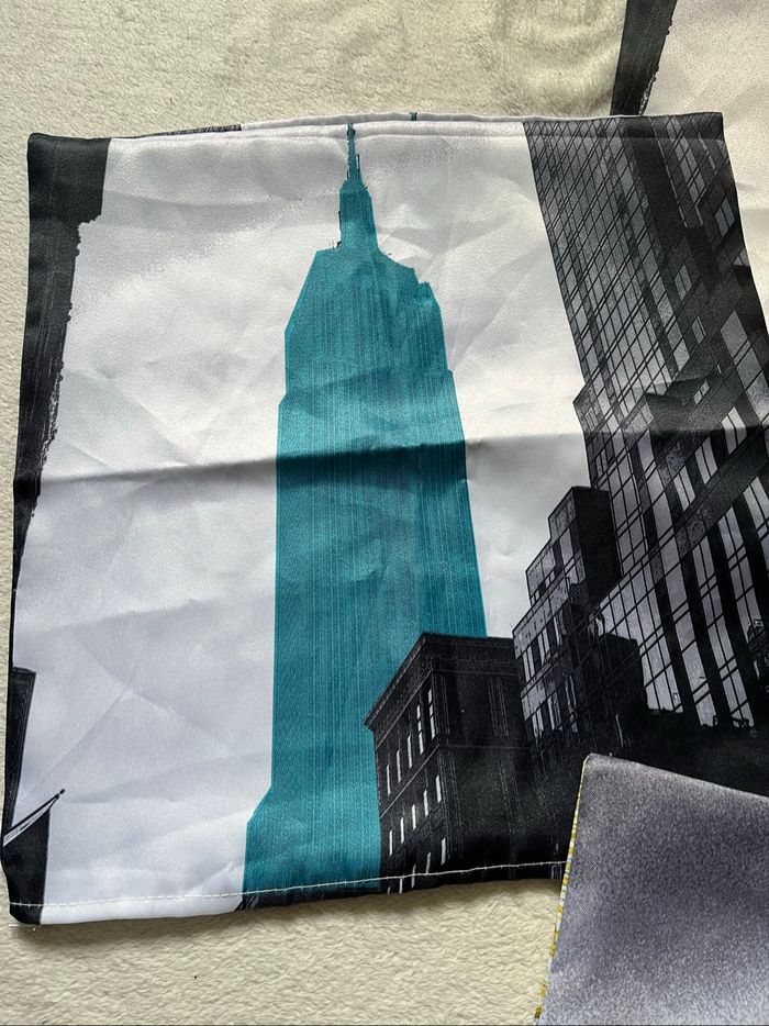 Lot 3 housses de coussins décoratif New York - photo numéro 3