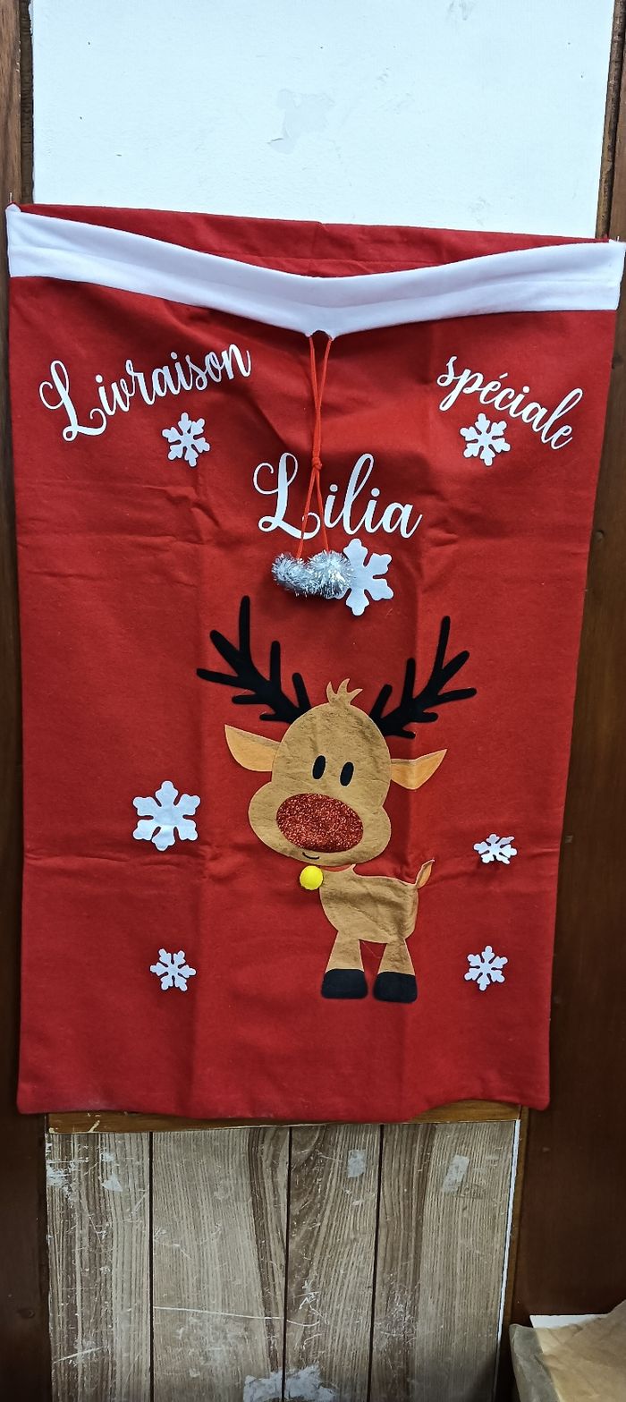 Hotte de Noël personnalisée