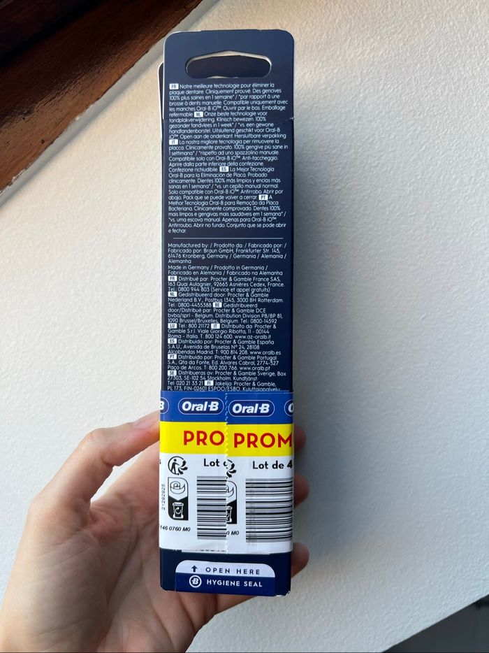 Lot de 4 brossettes iO Oral-B Gentle Care noires - photo numéro 3