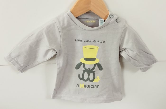 T-shirt ML garçon 3 mois obaibi