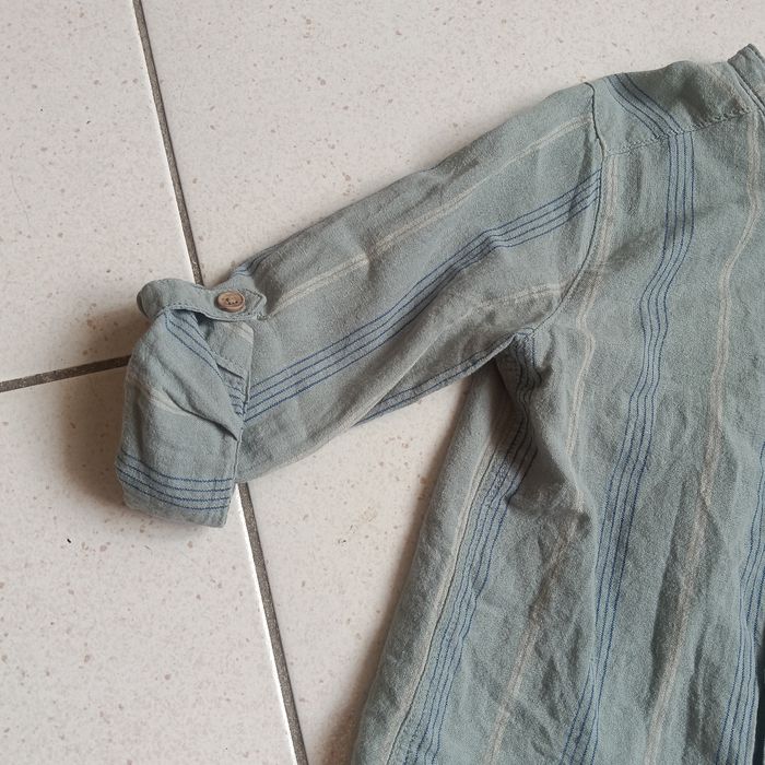 Chemise en lin col mao 5ans - photo numéro 4