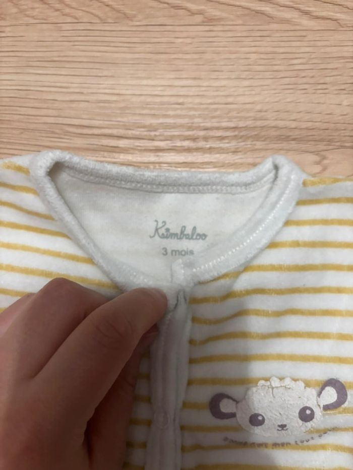 Lot 4 pyjamas 1 pièce 3 mois - photo numéro 7