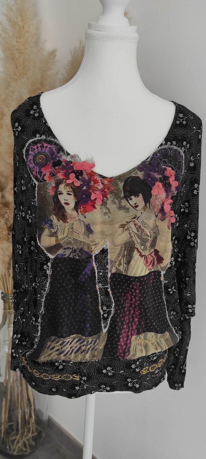Blouse femme Desigual taille S très bon état - photo numéro 3