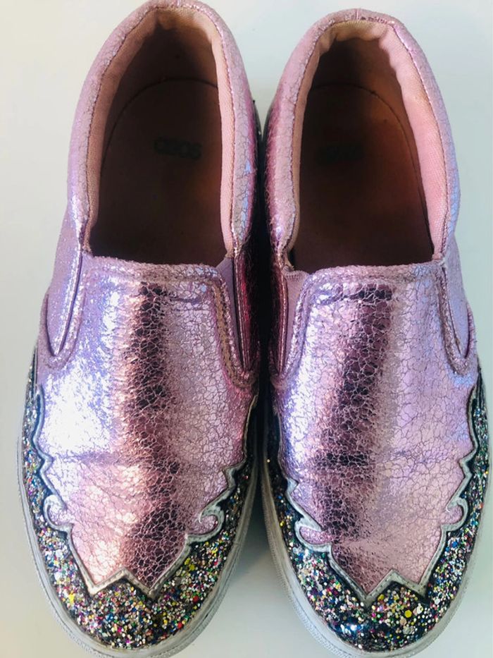 Sneakers roses pailletées - photo numéro 10