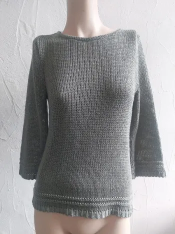 Pull en maille kaki Taille 38