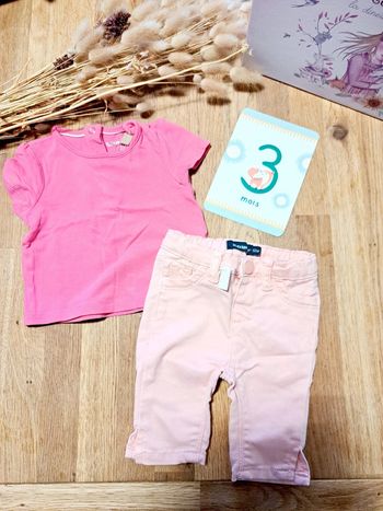 Ensemble t-shirt pantacourt