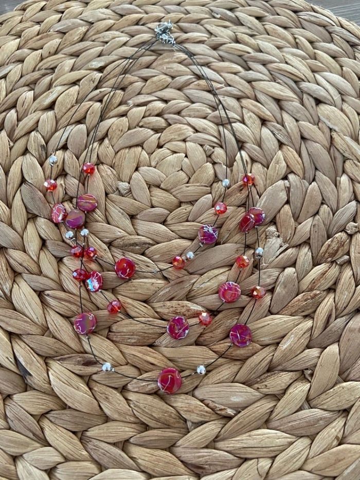 Collier multirangs fantaisie
