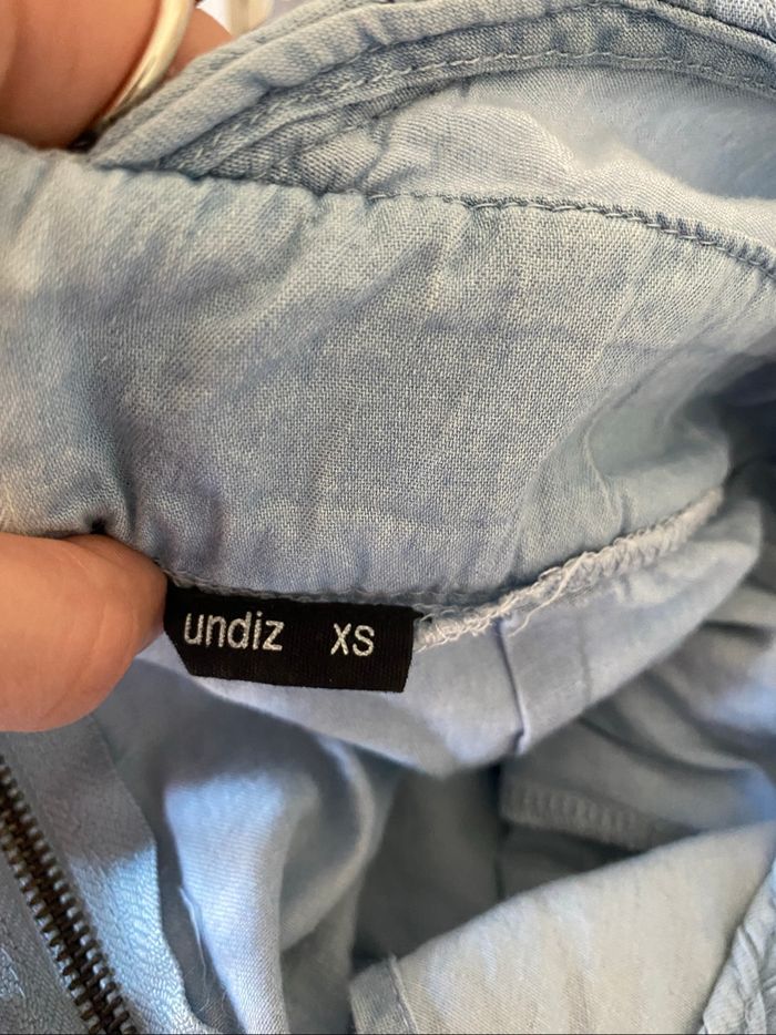 Combishort bleu ciel dos croisé - photo numéro 3