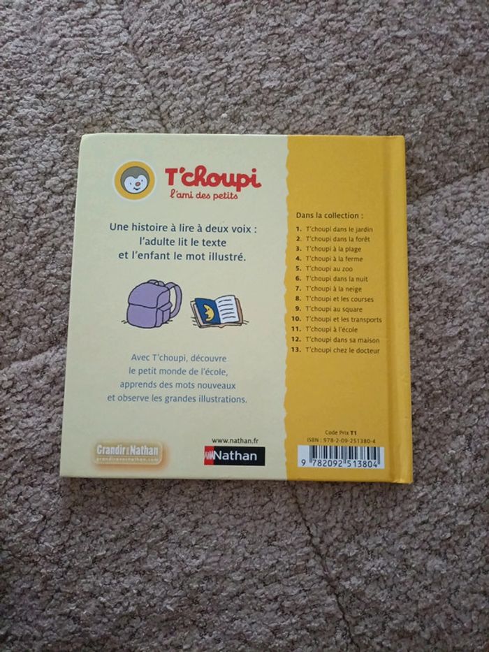 Livre T'choupi à l'école - photo numéro 2
