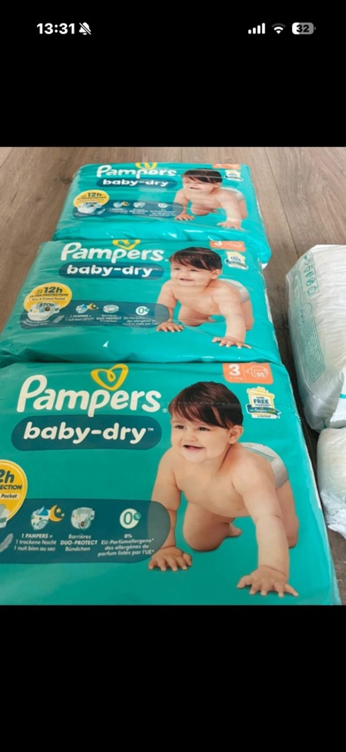 155 couches Pampers T3 - photo numéro 2