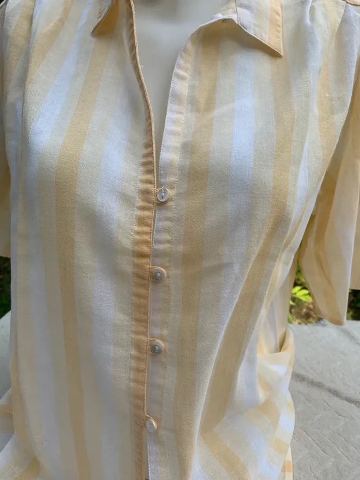 Chemise vintage Cacharel taille 42 manches courtes - photo numéro 3