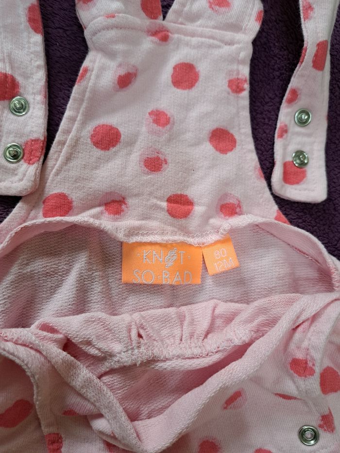 Lot de 2 combishorts bébé fille 12 mois - photo numéro 4