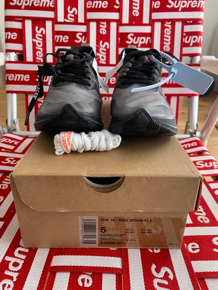 Nike off white zoom fly black - 37,5 - neuf - photo numéro 11
