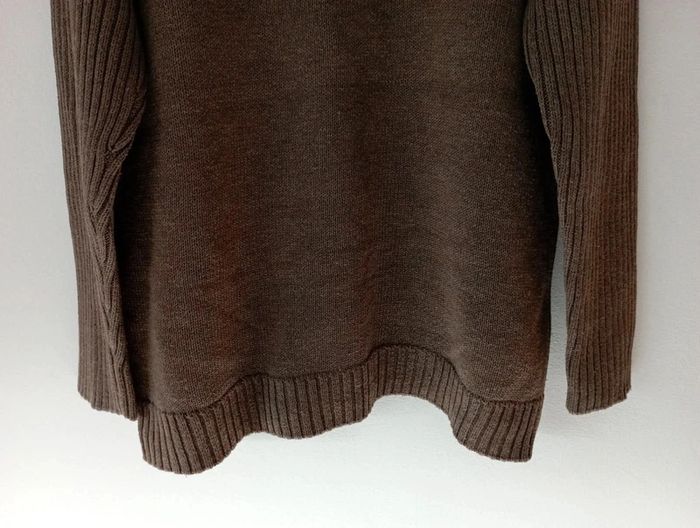 Pull zippé en maille vert kaki Tex 4-5 ans - photo numéro 7