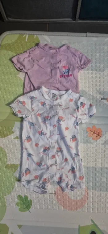 Lot de 2 pyjamas short Stitch