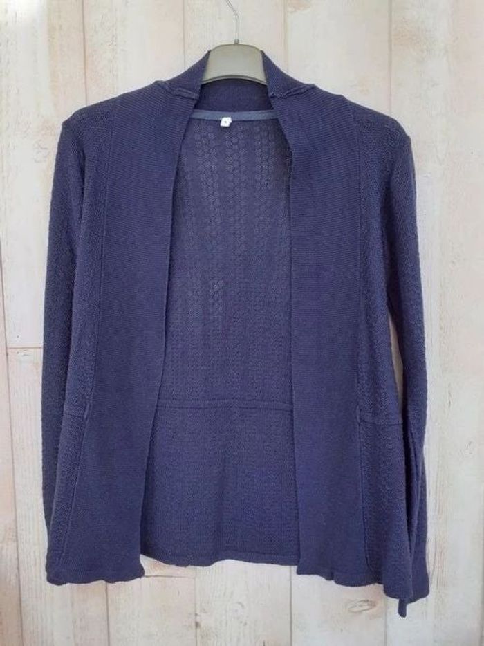 Gilet bleu fin taille 36