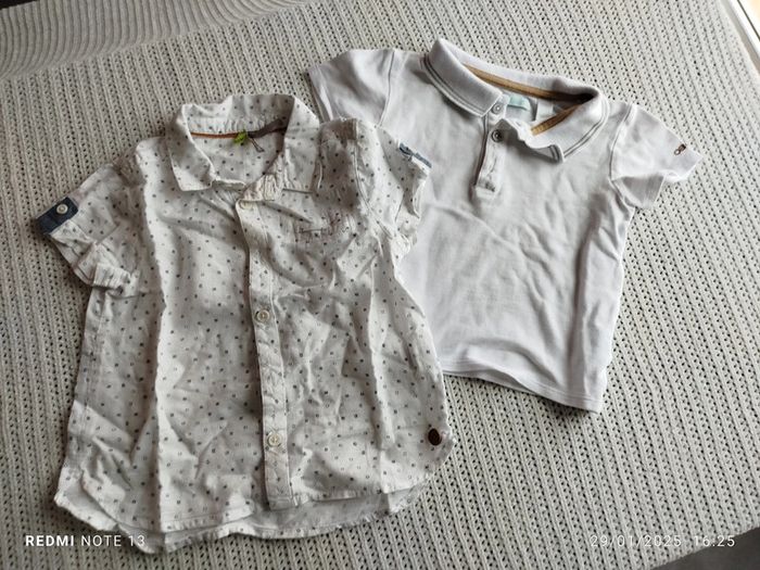 Chemise + polo habillé 18 mois