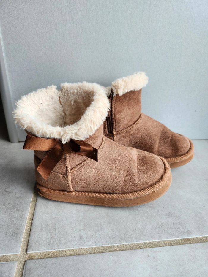 Bottes fourré 27 camel