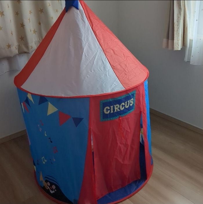 Tente de jeu château enfant - 100x135 cm - photo numéro 3