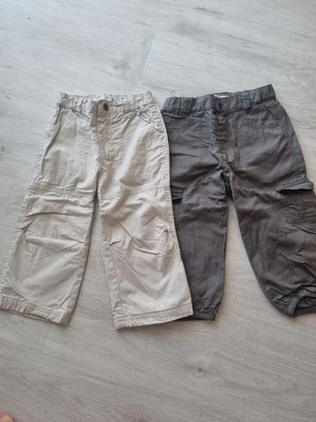 Lot 2 pantalons doublés