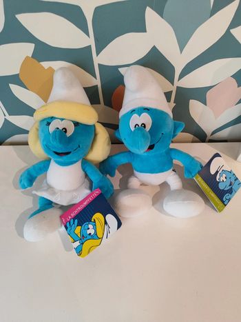 Peluche la Schtroumpfette le schtroumpf