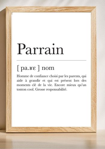 CADEAU MARRAINE PARRAIN