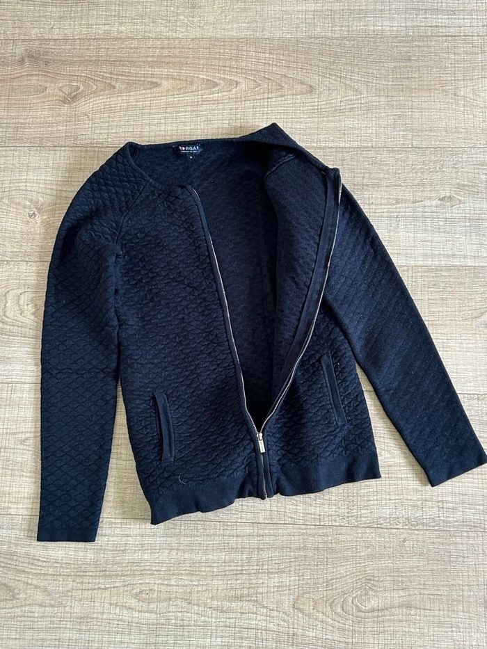 Veste noire avec fermeture Morgan taille S bon état (taille petit) - photo numéro 8