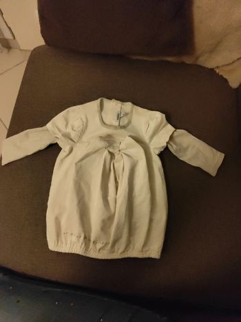 Robe velours brillant crème