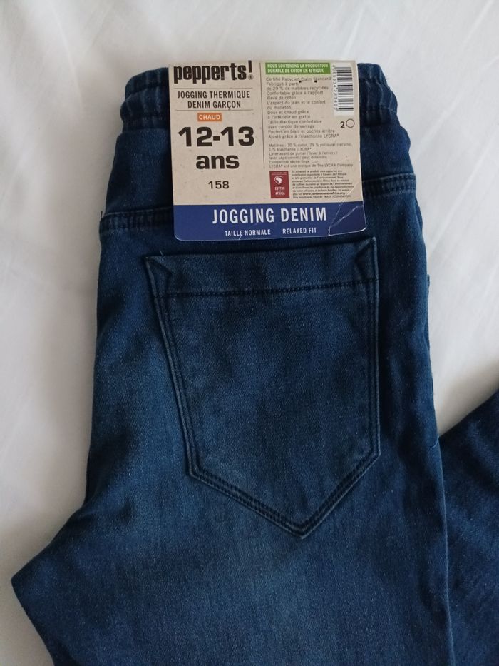 Jogging thermique denim garçon chaud 12 - 13 ans neuf avec étiquette 🏷 - photo numéro 2
