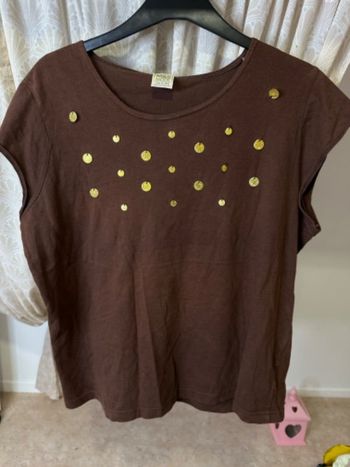 T-shirt marron