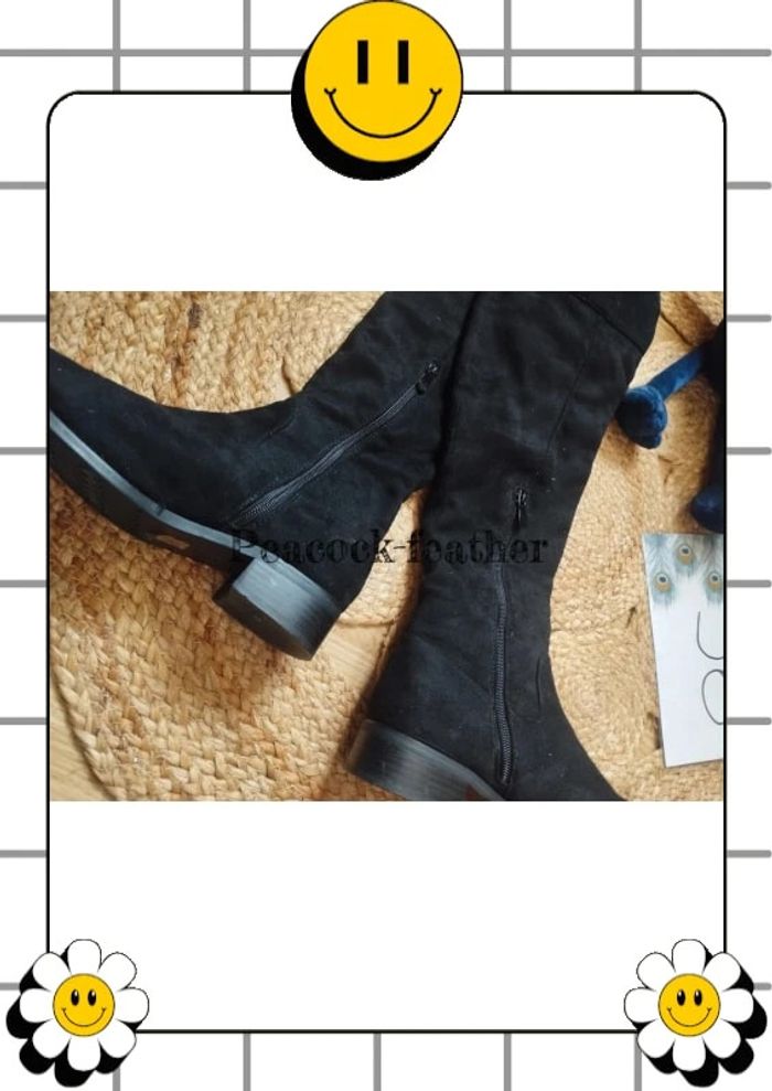 Bottes Cuissardes noires 36 - photo numéro 2
