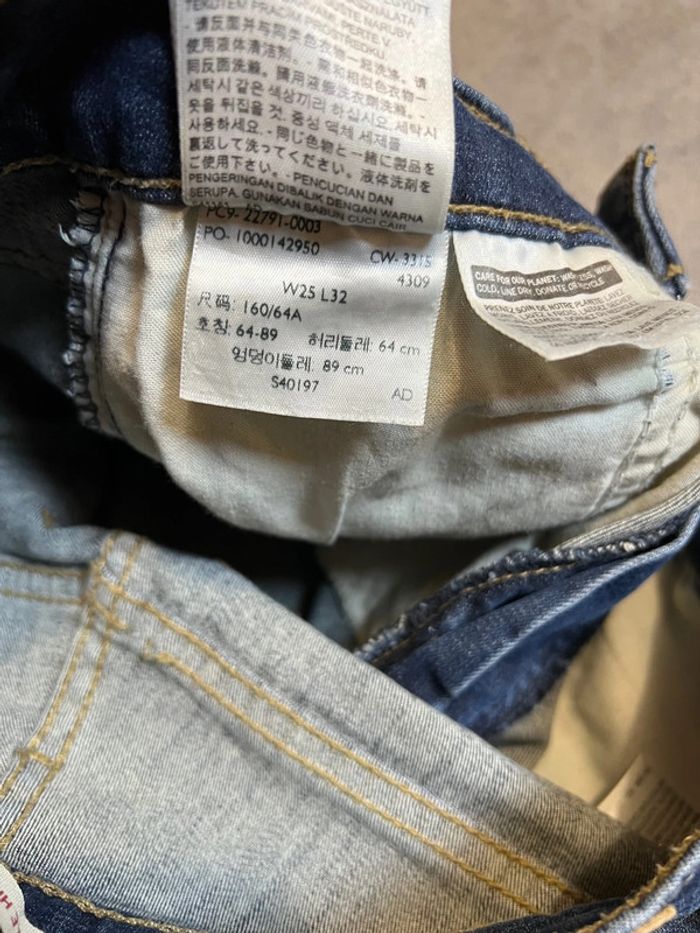 Jean levi’s mile high super skinny w25 l32 bleu - photo numéro 6