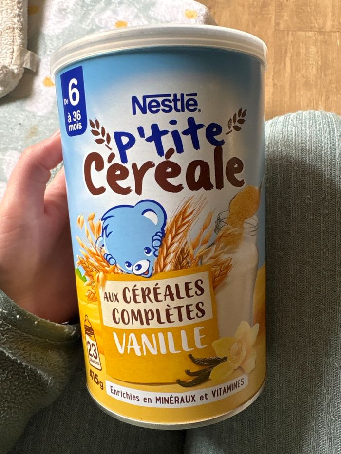Céréales vanille  bébé 6/36 mois