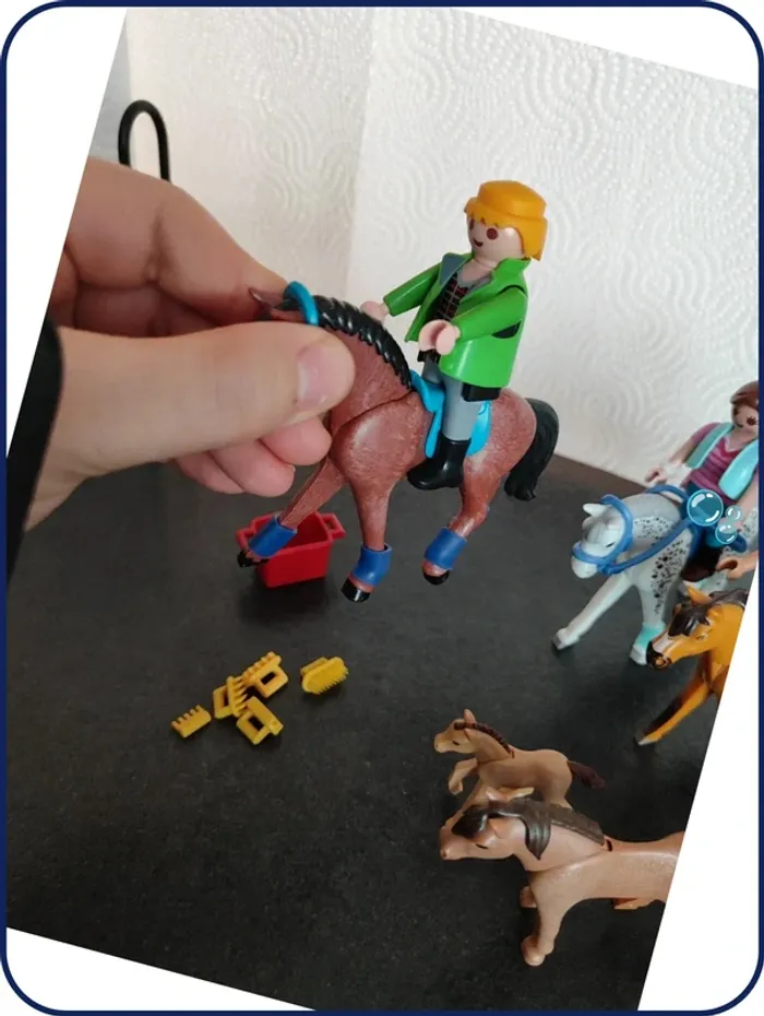 Lot chevaux et cavalier playmobil - photo numéro 6