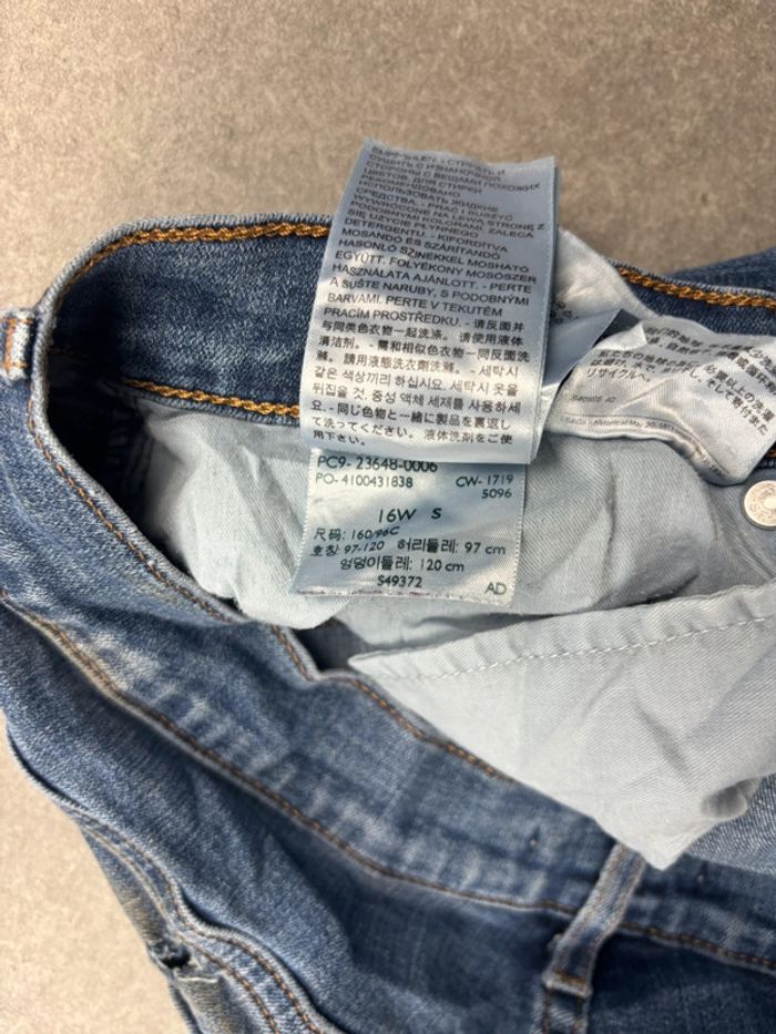 Jean pantalon coupe droite 414 levis bleu W34 - photo numéro 12