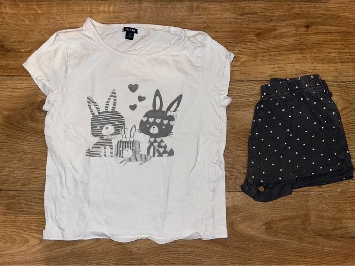 Pyjama short lapin