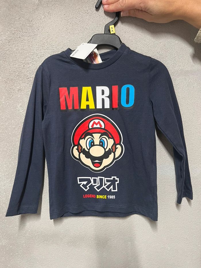 Tee shirt manche longue mario