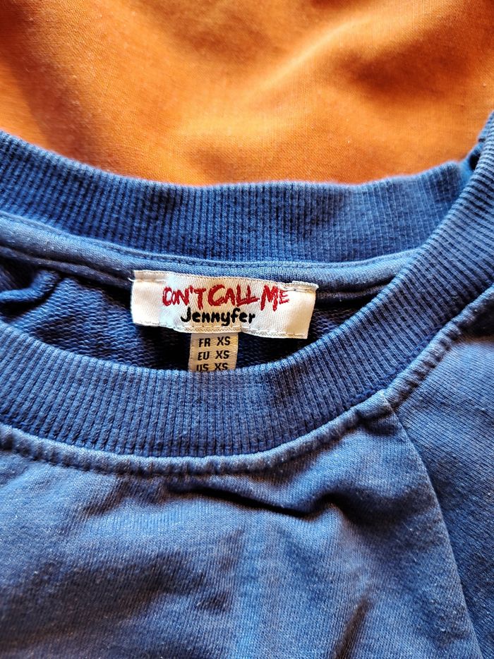 Haut court sans manches tie & dye bleu – Jennyfer – Taille XS - photo numéro 2