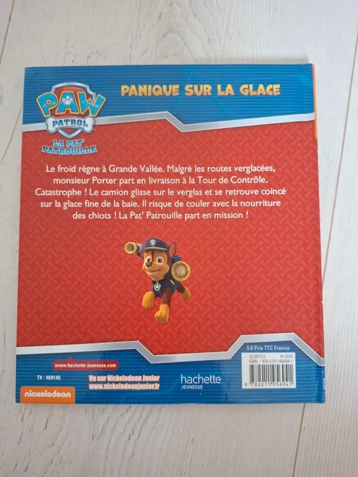 Livre pat patrouille panique sur la glace - photo numéro 2