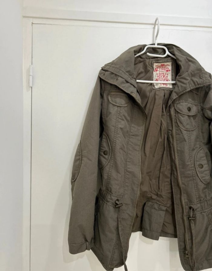 Veste Bershka Kaki taille S - photo numéro 2