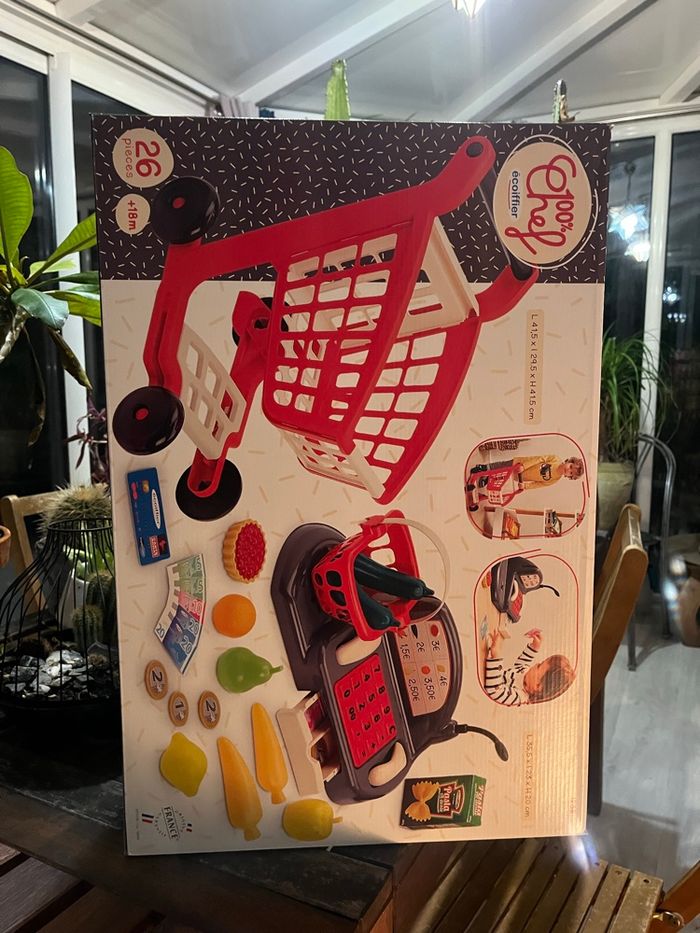 Dînette caisse enregistreuse caddy neuf - photo numéro 3