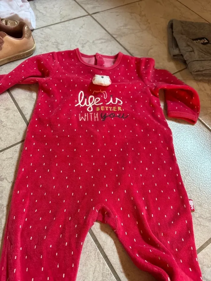 Pyjama petit béguin rose