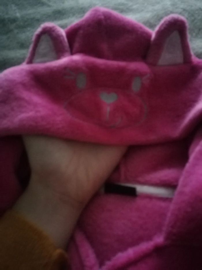 Peignoir doux petit chat - photo numéro 4