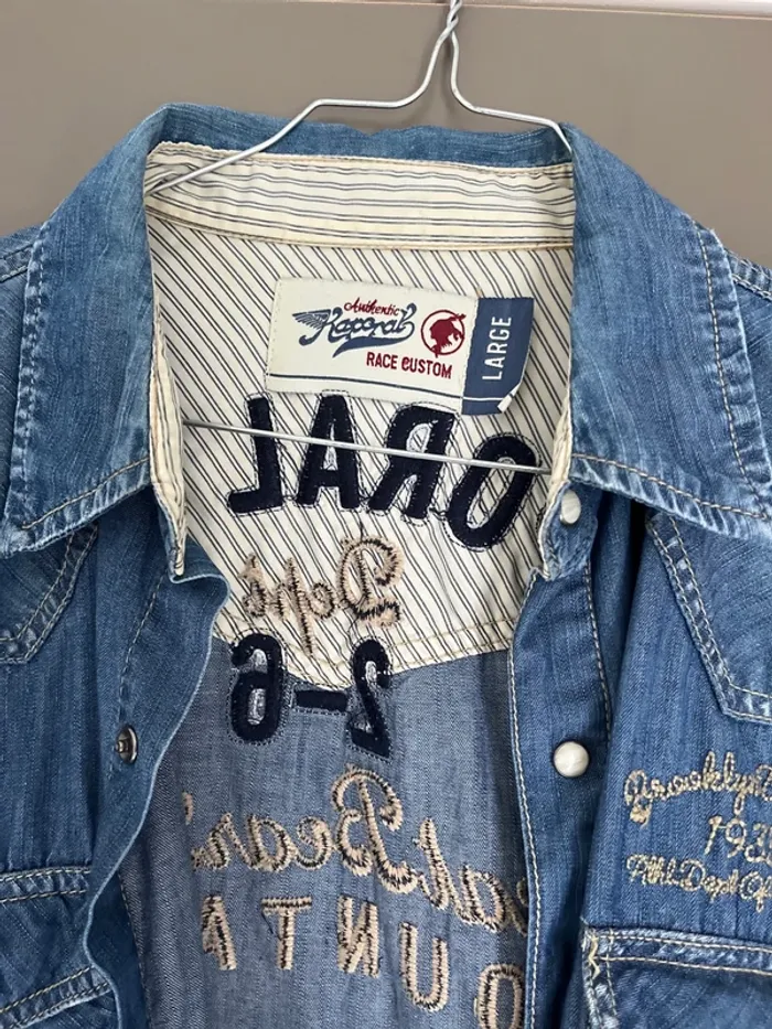 Chemise homme jean bleu L Kaporal - photo numéro 2