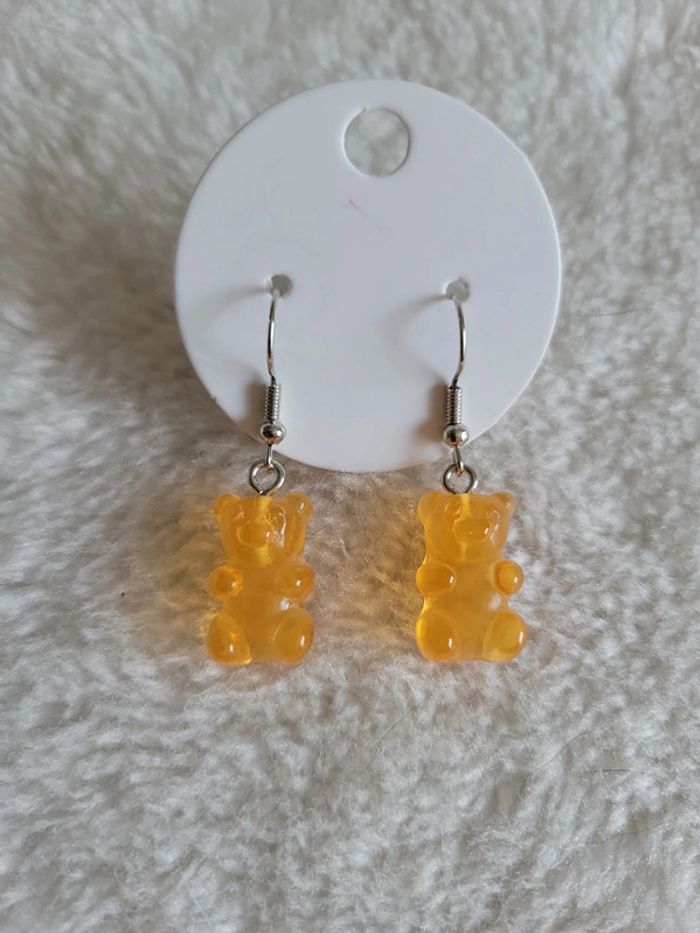 Boucles Haribo nounours orange
