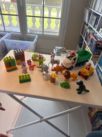 Duplo les animaux sauvage et véhicule 