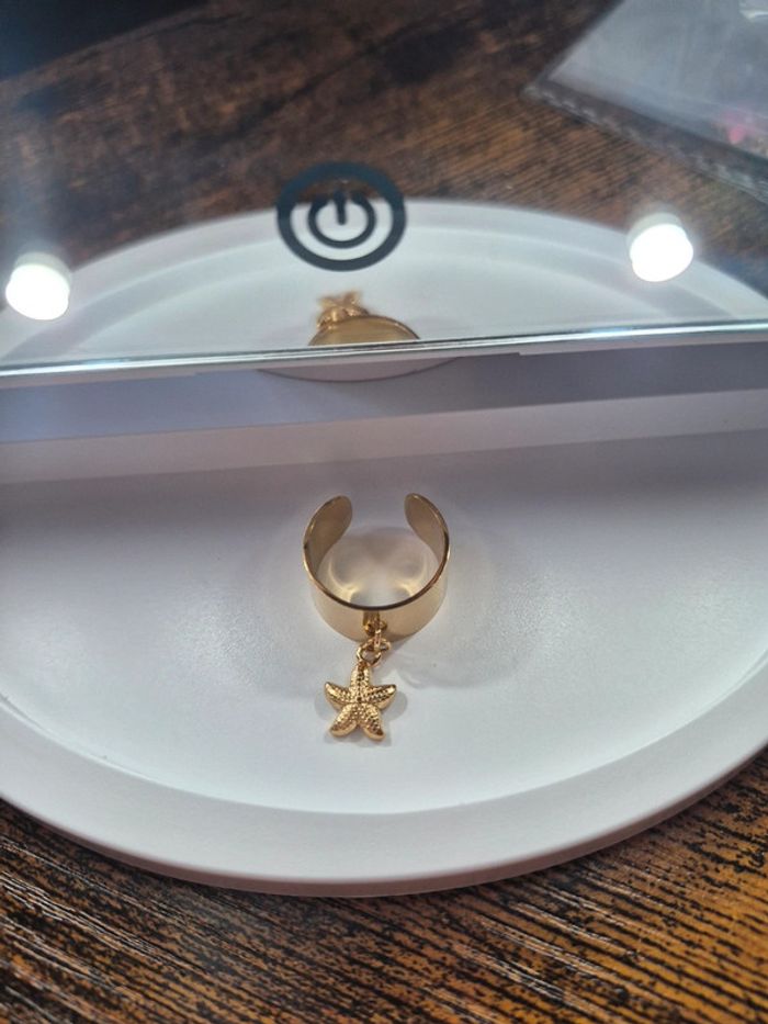 Bague étoile de mer doré - photo numéro 2