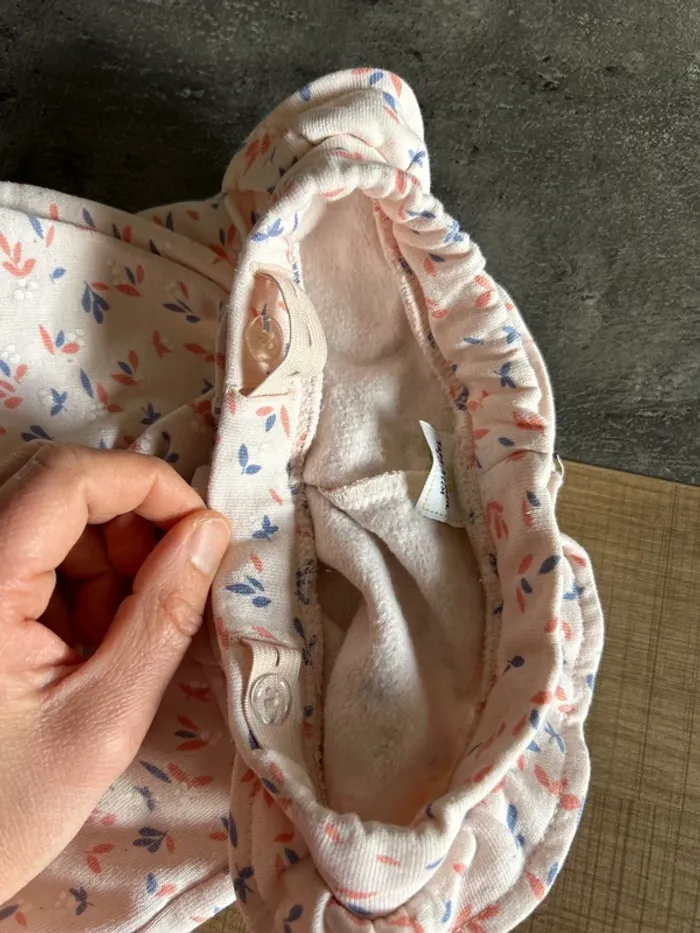 Pantalon molletonné, jogging bébé fille, tap à l’œil, 9 mois - photo numéro 5