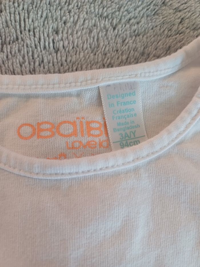 T-shirt blanc Obaïbi - photo numéro 4